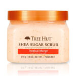 Tree Hut Shea Sugar Scrub Tropical Mango, 18oz, Ultra Hydrating and Exfoliating Scrub for Nourishing Essential Body Care