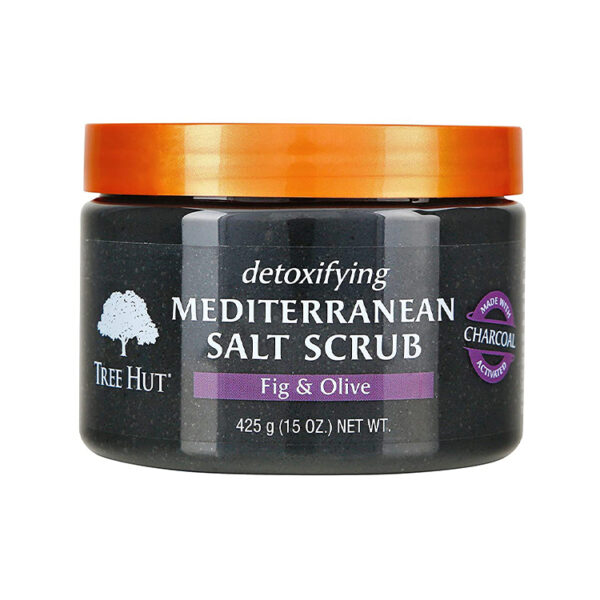 Tree Hut Detoxifying Mediterranean Salt Scrub Fig & Olive, 15oz, Ultra Hydrating and Exfoliating Scrub for Nourishing Essential Body Care - Image 2