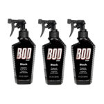 Bod Man - Mens Body Spray - Black - Pack of 3
