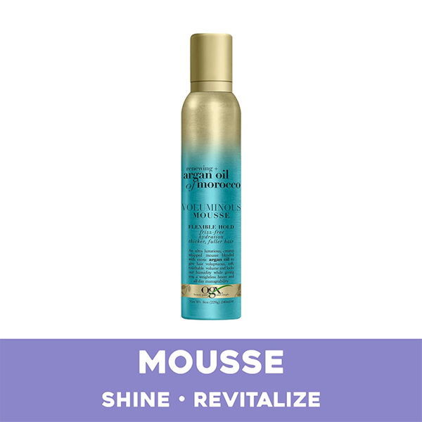 OGX Renewing + Argan Oil of Morocco Voluminous Mousse, 8 Ounce - Image 2