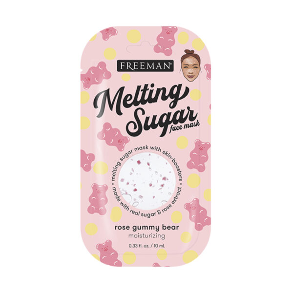 Freeman, Melting Sugar, Rose Gummy Bear, Moisturizing Face Mask