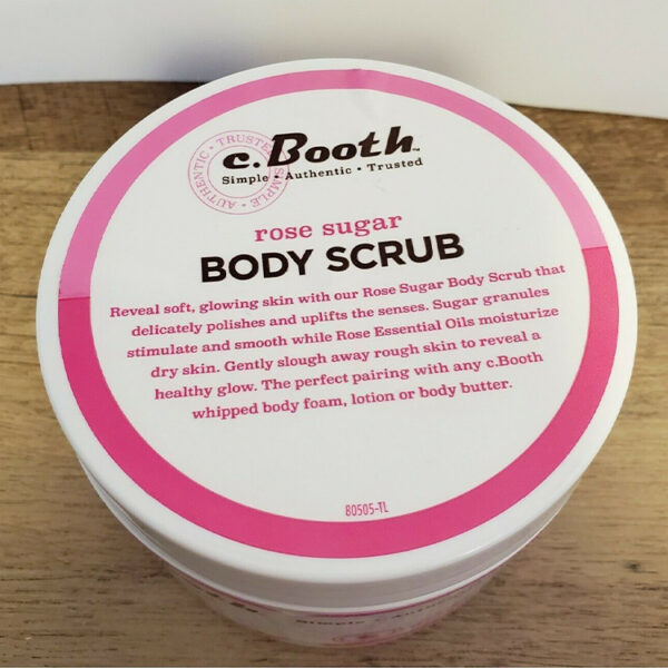 C.Booth ROSE Sugar Body Scrub 8 oz NEW - Image 2