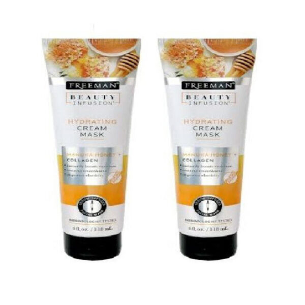 2 Pack Freeman Beauty Infusion Manuka Honey + Collagen Cream Mask