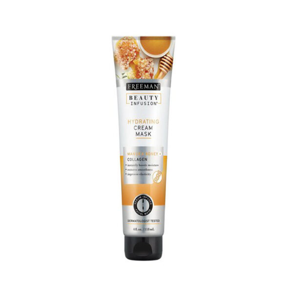 Beauty Infusion Manuka Honey And Collagen Hydrating Cream Mask By Freeman, 4 Oz