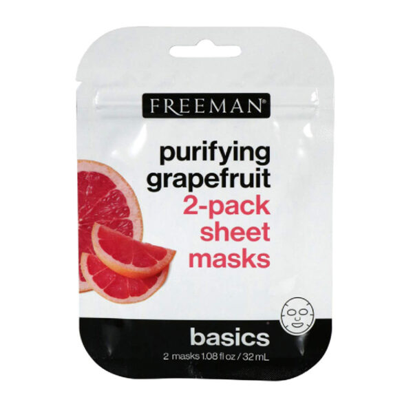 Freeman Purifying Grapefruit 2 pack sheet masks