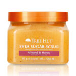 Tree Hut Shea Sugar Scrub Almond & Honey, 18oz, Ultra Hydrating and Exfoliating Scrub