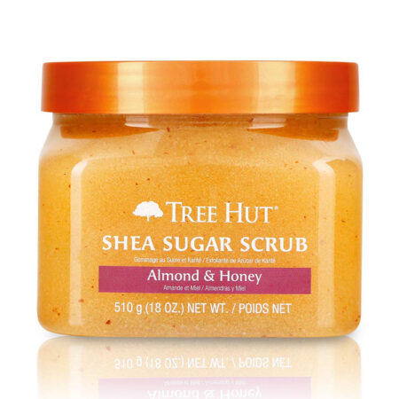 Tree Hut Shea Sugar Scrub Almond & Honey, 18oz, Ultra Hydrating and Exfoliating Scrub