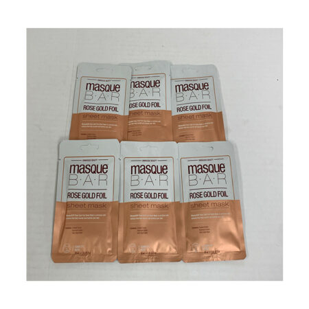 6 Masque Bar Sheet Masks Set - Rose Gold, Unmasque Beauty New